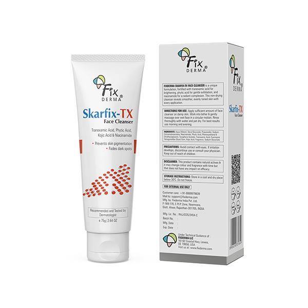 Fixderma Skarfix -TX Face Cleanser with Tranexamic Acid, Kojic Acid & Niacinamide 75 gm - Face Wash & Cleansers
