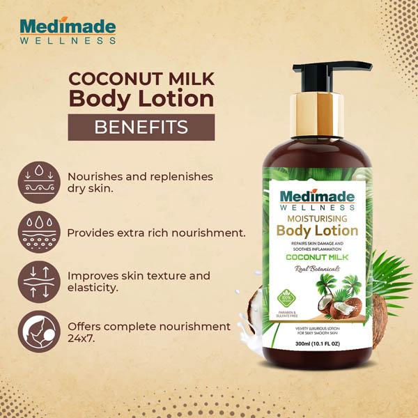 Medimade Coconut Milk Moisturizing Body Lotion (Pack of 2) 1's - Lotions & Creams
