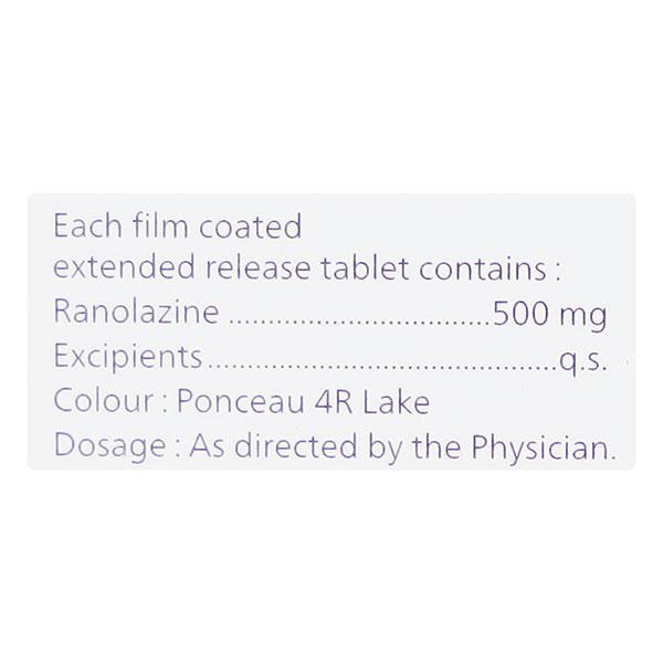 RANOCARE 500 Tablet 10's - Angina