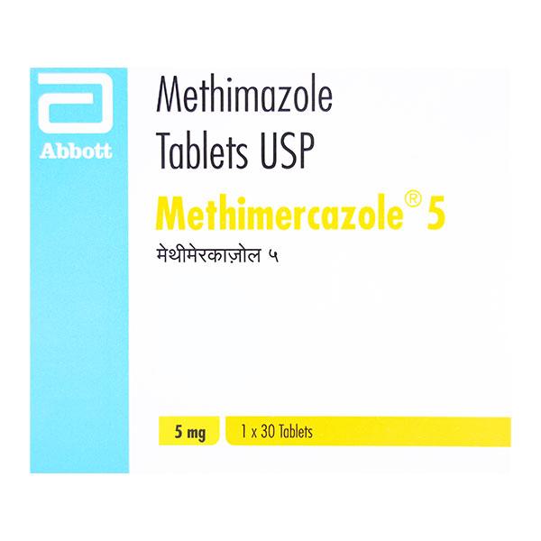 METHIMERCAZOLE 5mg Tablet 30's - Hyperthyroidism-Ant