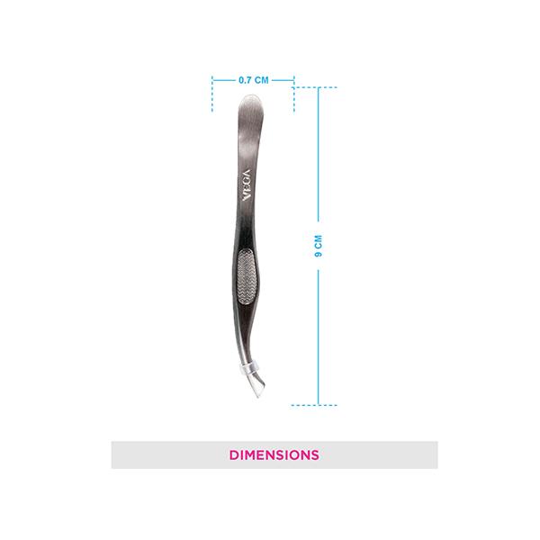 Vega Tweezer - Slant Tip, Silver, (TW-03) 15 gm - Tweezers