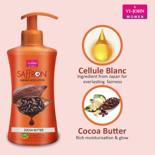 Vi-John Women Saffron Body Lotion - Aloevera 250 ml + Saffron Body Lotion - Cocoa Butter 250 ml - Lotions & Creams