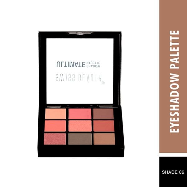 Swiss Beauty Ultimate Eyeshadow Palette - (Shade-6) 6gm - Eyeshadow, Bases & Primers
