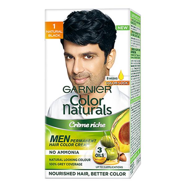 Garnier Color Naturals Men Creme Riche - 1 Natural Black (35 ml + 30 gm) - Crème