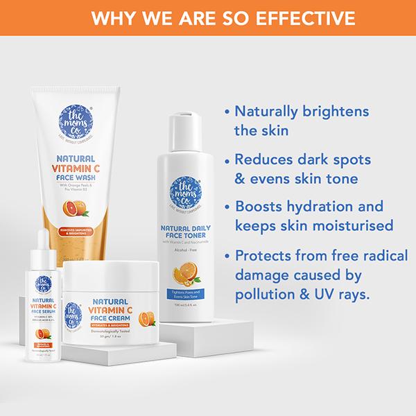 The Mom's Co. Natural Vitamin C Complete Face Care Routine Kit 1's - Scrubs & Exfoliants