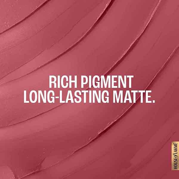 Lakme Forever Matte Lipstick, Made With French Rose Oil Extracts, Pink Flamingo, 4.5 gm - Lipsticks