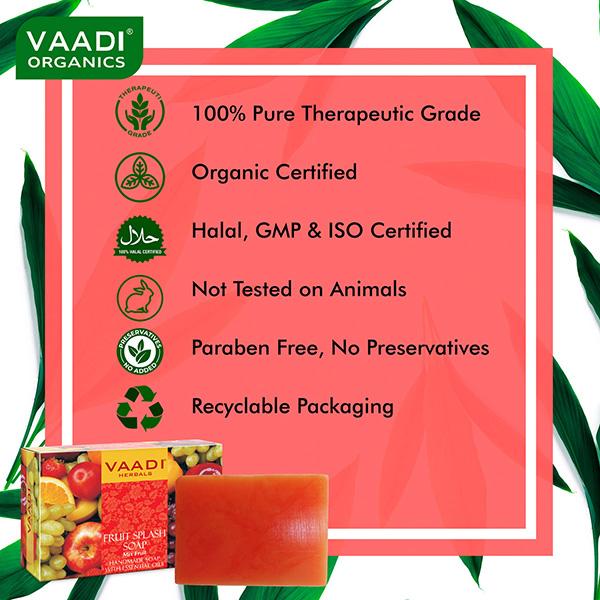 Vaadi Herbals Handmade Soap - Fruit Splash Mix Fruit 75 gm - Soaps