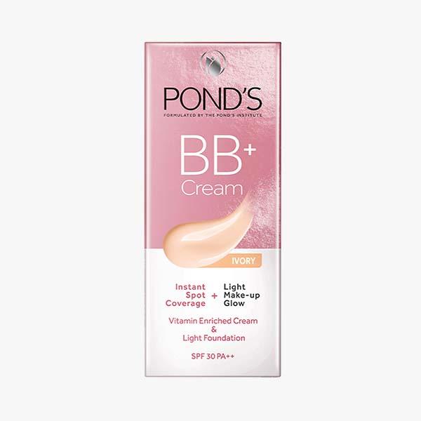 POND'S BB+ Cream, Instant Spot Coverage + Light Make-up Glow, Ivory 30 gm - Face Moisturizers