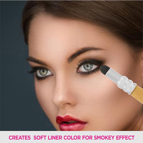 Vega Smudger Brush, Wooden Color (VC2EV-22) 2's - Face Brush
