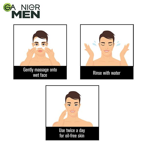 Garnier Men Turbo Bright Anti Pollution Brightening Moisturiser UV Protection Vit C+Green Tea 50gm - Face Moisturizers