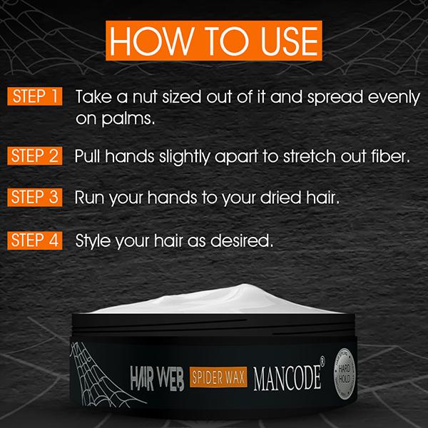 Mancode Spider Web Hair Wax 100 gm - Hair Gels & Waxes