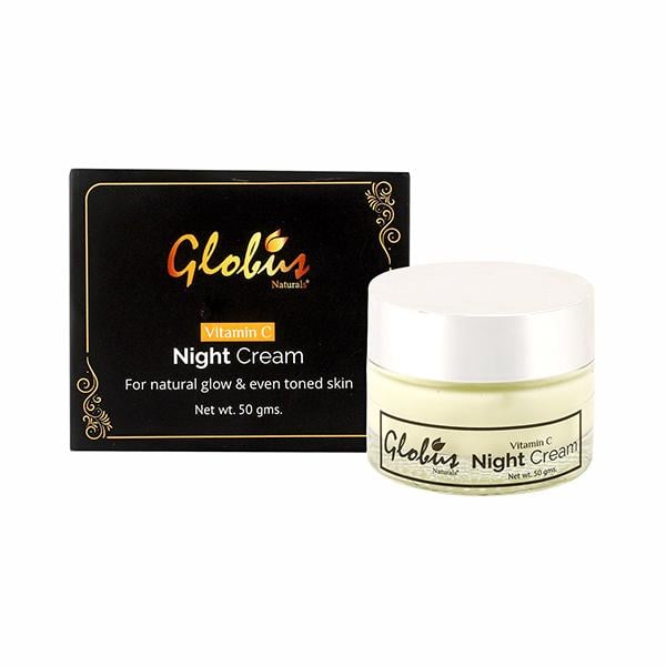 Globus Naturals Vitamin C Brightening & Whitening Night Cream 50 gm - Night Cream