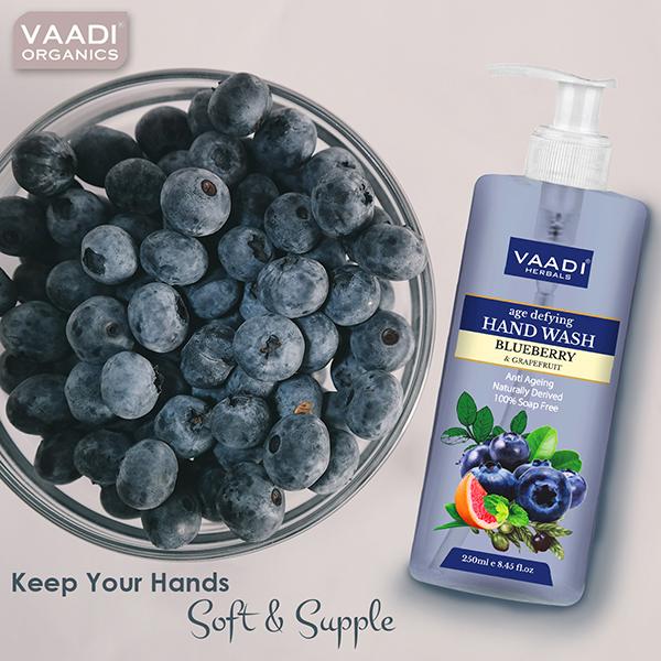 Vaadi Herbals Age Defying Blueberry & Grapefruit Hand Wash 250 ml - Hand Wash & Soaps