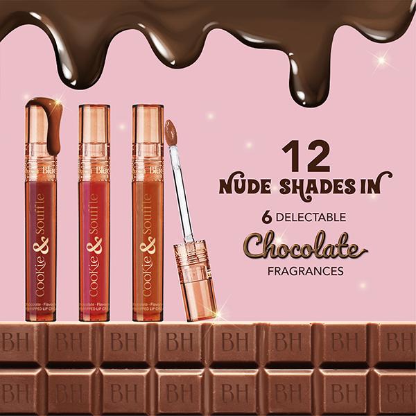 Blue Heaven Cookie & Souffle Chocolate-Flavored Airwhipped Lip Cream, Caramel Kiss 3.2 ml - Liquid Lipsticks