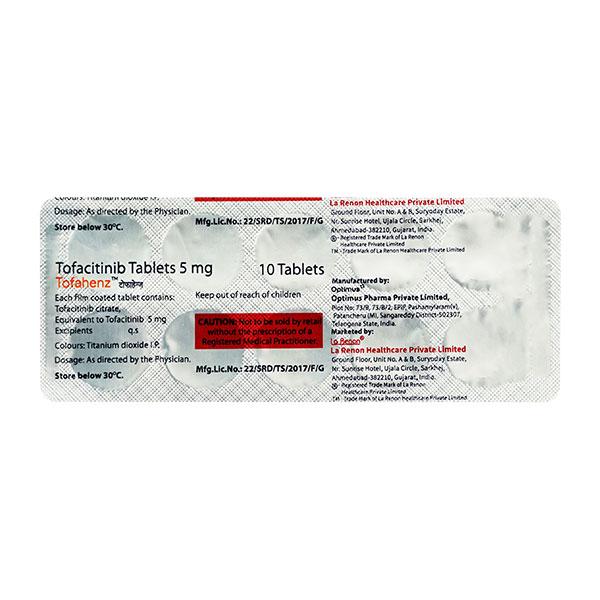 TOFAHENZ 5 Tablet 10's - Rheumatoid Arthritis-Dis