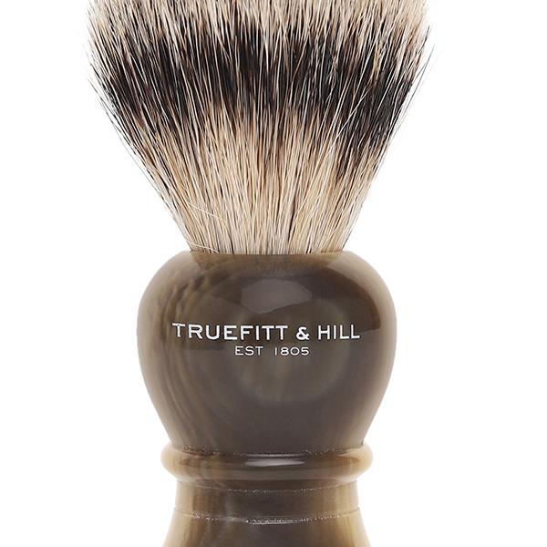 Truefitt and Hill Faux Horn Super Handmade Shaving Brush Regency Luxury Essential Grooming Collection For Men 1's - Shaving Brushes