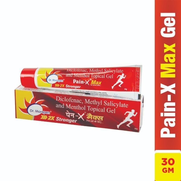DR. MOREPEN Pain-X Max 2X Stronger Topical Gel 30 gm - Gel/Cream