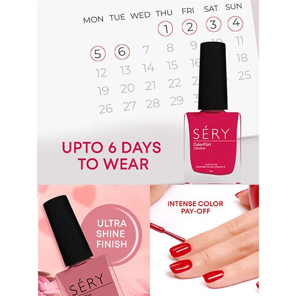 Sery Color Flirt Nail Paint Matte, Blue Fly 10 ml - Nail Polish