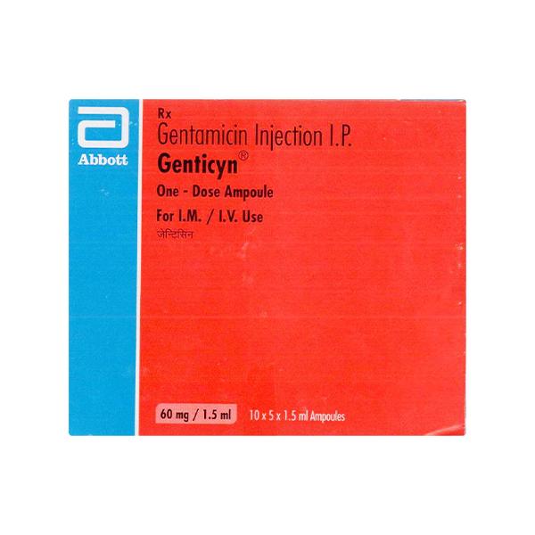 Netmeds | GENTICYN 60mg Injection 1.5ml