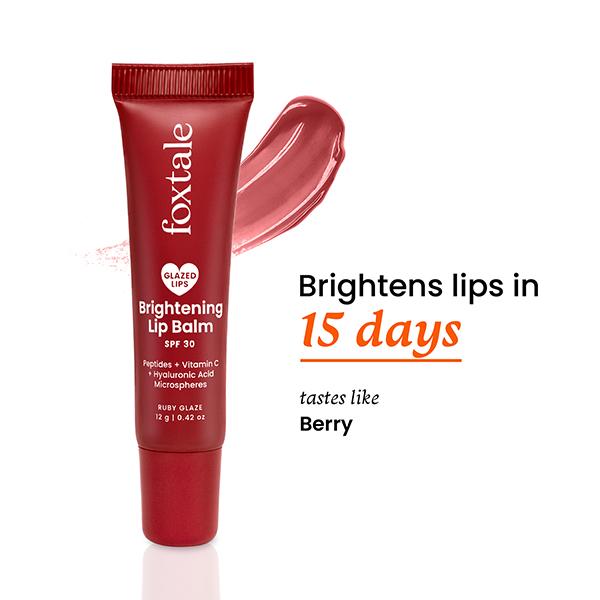 Foxtale Glazed Lips Brightening Lip Balm - Ruby Glaze 12 g - Lip Balms
