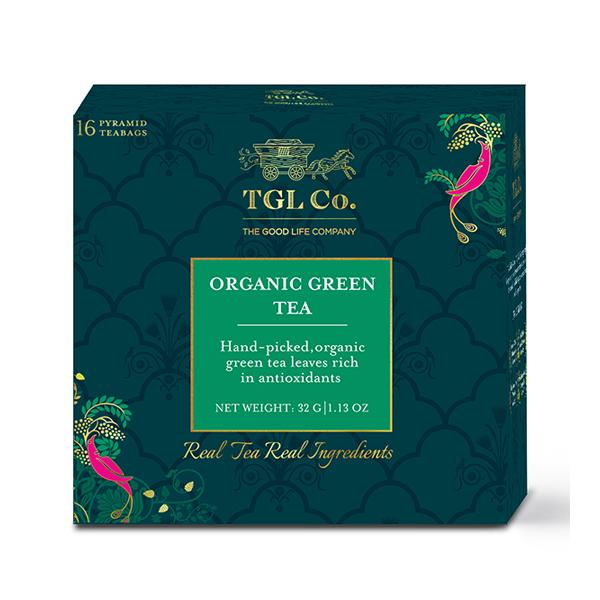 Netmeds | TGL Co. Tea Bag - Organic Green 16's