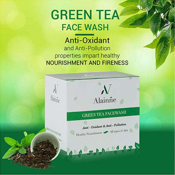 Alainne Green Tea Facewash 125 gm - Face Washes