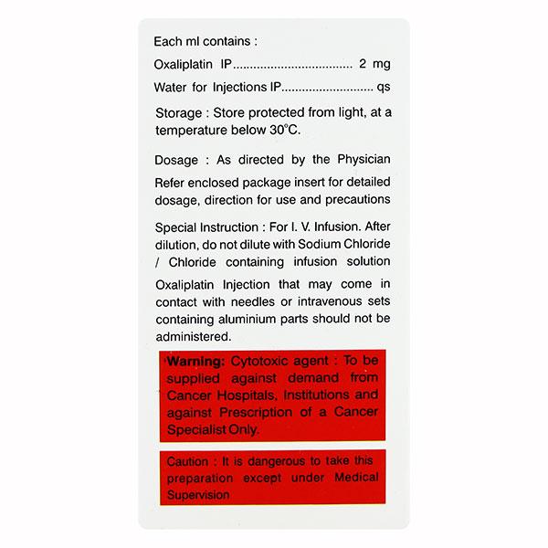 Oxaltero 100mg Injection 1'S - Cancer Oncology-Cyt