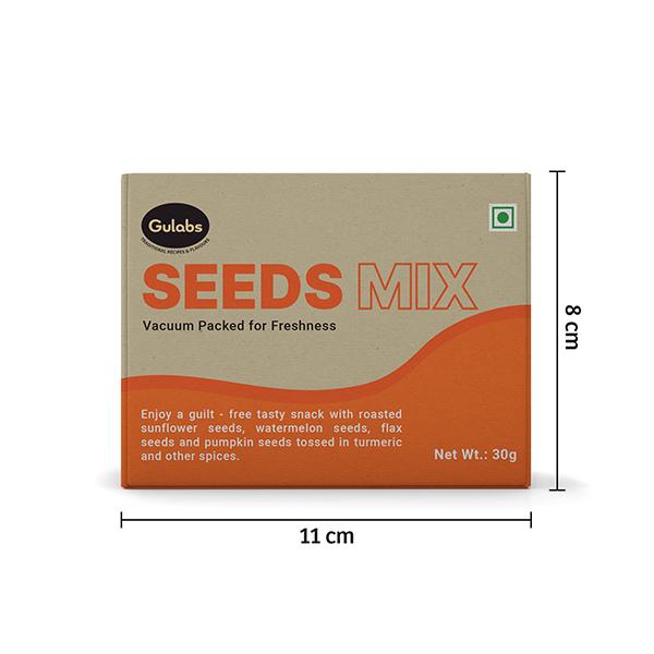Gulabs Seeds Mix (Pack of 2 x 30 gm) - Nutritional Bars