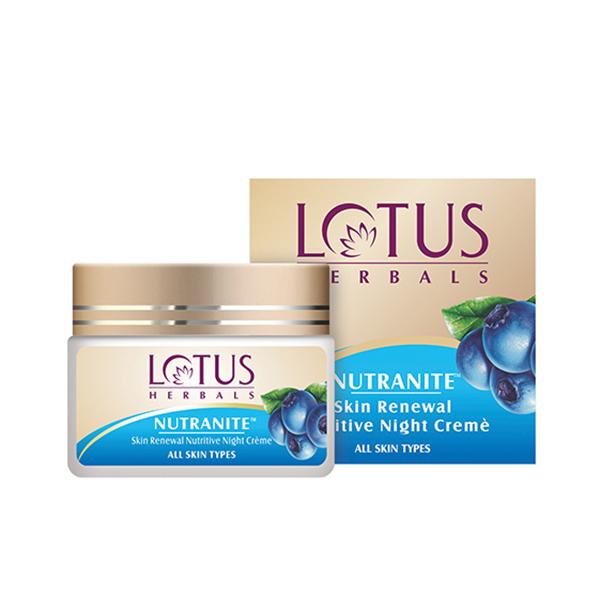 Netmeds | Lotus Herbals Nutranite Skin Renewal Nutritive Night Creme 50 gm