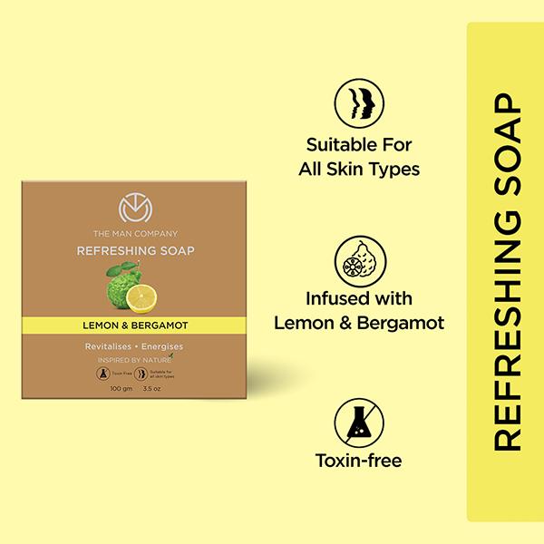 The Man Company Refreshing Soap (100gm x 2) 2's - Soaps