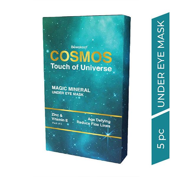 Netmeds | Cosmos by Bewakoof Anti-Aging Magic Mineral Under Eye Mask Powered By ZInc & Vitamin-E (Pack of 5) 1's