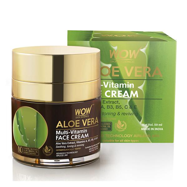 Wow Life Science Aloe Vera Multi-Vitamin Face Cream 50 ml - Day Cream
