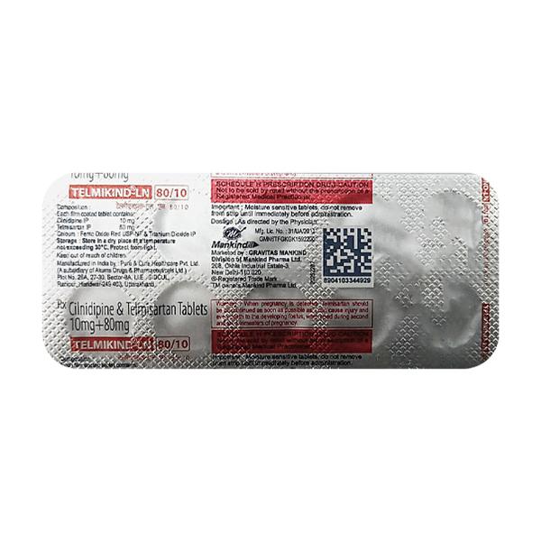 TELMIKIND LN 80/10 Tablet 10's - Hypertension-Ana