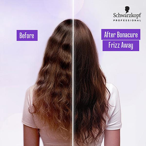 Schwarzkopf Professional Bonacure Frizz Away Treatment with Babassu Oil,with Vegan Keratin 500 ml - Hair Masks & Packs