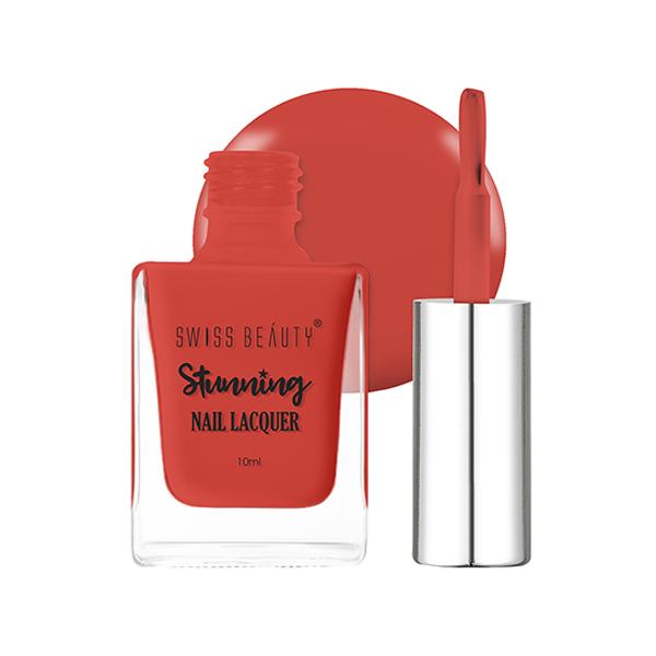 Swiss Beauty Stunning Nail Lacquer Shade - Hot Hot Hot 10 gm - Nail Polish