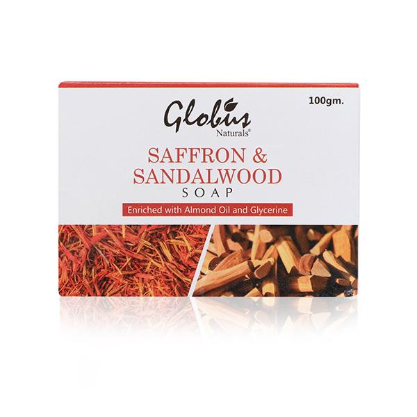 Globus Naturals Saffron & Sandalwood Soap 100 gm - Soaps