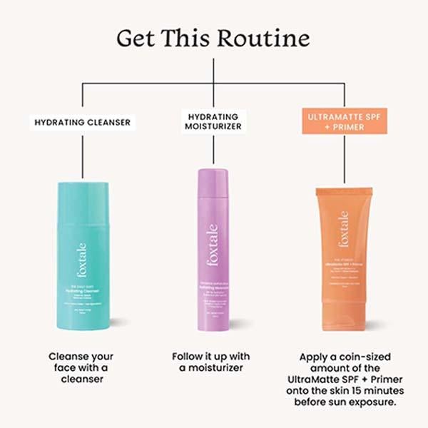 Foxtale Ultra Matte Spf 50 Pa++++ and Primer, Shade 3, No White Cast, Blurs Out Pores 50 ml - Face Creams
