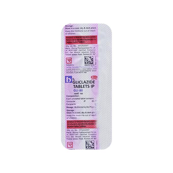 GLI 80 Tablet 10's - Diabetes-Ant