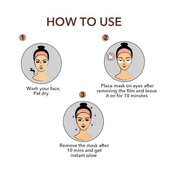 O3+ Caffeine Bomb Eye D-Tan Patch Sheet Mask 5 gm - Eye Masks