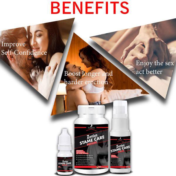 Zenius Stame Care Sexual Oil 15 ml + Stame Care Capsule 60's + Stame Care Sexual Oil 30 ml 1's - Other Supplements