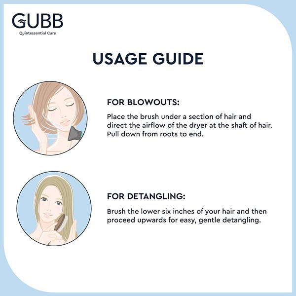 Gubb Styling Hair Brush with Pin - Elite 1's - Hair Brushes