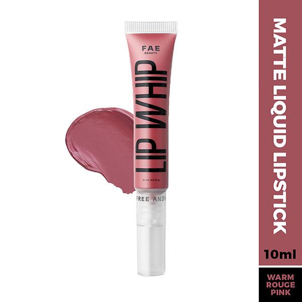 Fae Beauty Lip Whip Matte Liquid Lipstick, Non Drying, Enriched with Vitamin E and Cherry Coffee - Edge 10 ML - Liquid Lipsticks