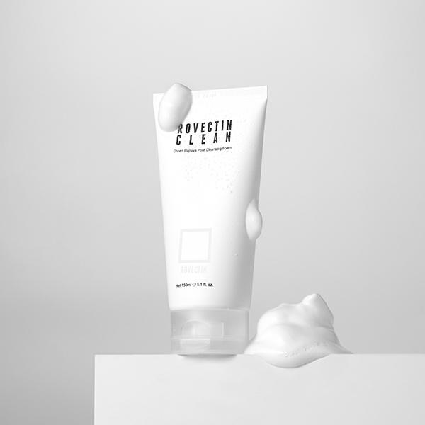Rovectin Clean Green Papaya Pore Cleansing Foam 150 ml - Face Wash & Cleansers