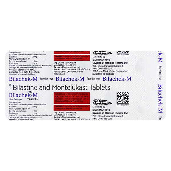 BILACHEK M Tablet 10's - Allergies-Ant