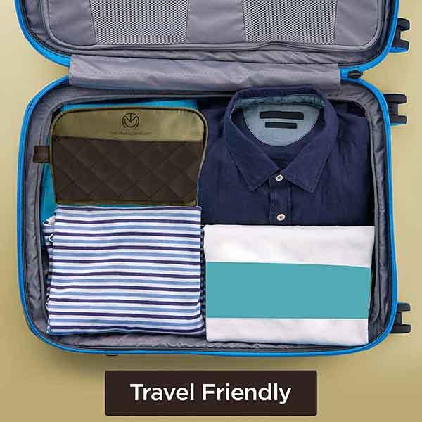 The Man Company Gentlemans Grooming & Shaving Pouch for Men 150 ml - Facial Kits