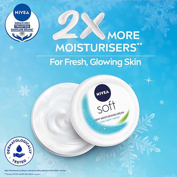 Nivea Soft Light Moisturiser 100 ml - Face Moisturizers