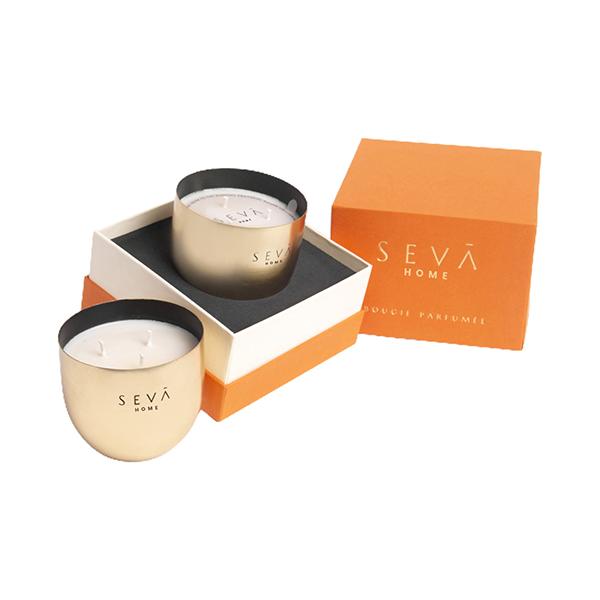 Netmeds | Seva Home Heirloom Candle - Classic- Bloom (Gold) 1's