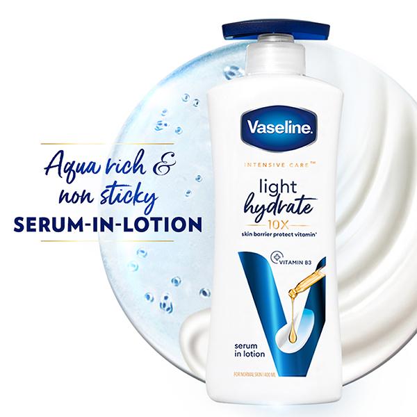 Vaseline Light Hydrate Serum In Lotion, Superlight and Non-Sticky for Hydration Boost 400 ml - Creams/Oils/Lotions