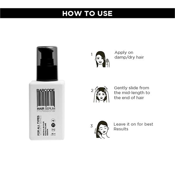 Barcode Professional Hair Serum For All Types (BCHS002, 50ML) 50 ml - Hair Serums