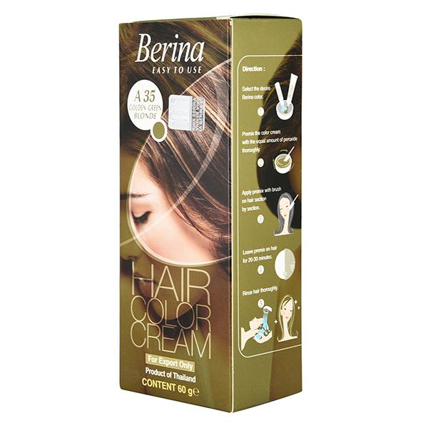 Netmeds | Berina A35 Golden Green Blonde Hair Color Cream 60 gm